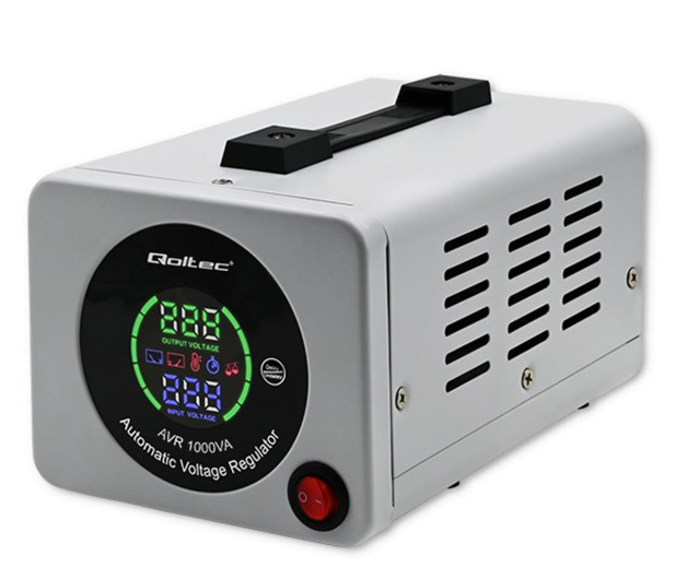 Qoltec OUTLET - Automatyczny stabilizator napięcia AVR 1000VA - 1487854 - zdjęcie